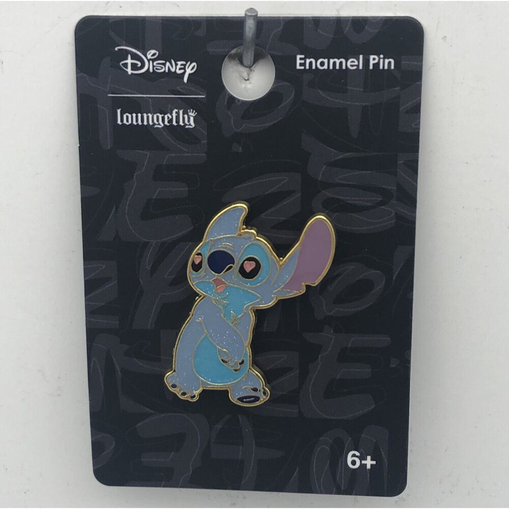 Loungefly Disney Lilo & Stitch - Stitch Heart Eyes in Love Trading Pin